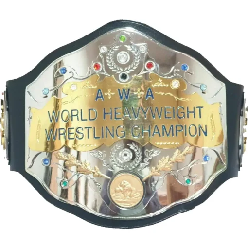 AWA World Heavyweight Championship Wrestling Leather Belt - championship belt maker