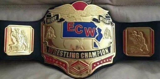 ReplicaECWChampionWrestlingLeatherBelt - Championshipbeltmaker
