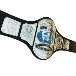 SIX MAN WORLD TAG TEAM WCW WRESTLING CHAMPION BELT (2)