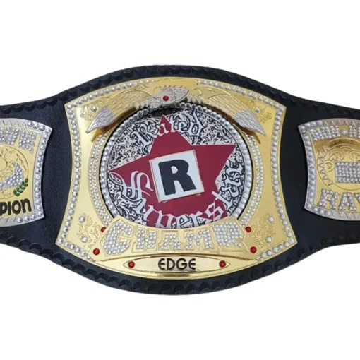 WWE Edge Rated R Championship World Heavyweight Spinner Title belt