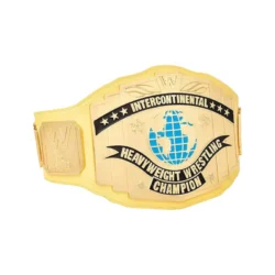 WWE Yellow Intercontinental Wrestling Championship custom Title Belt (3)