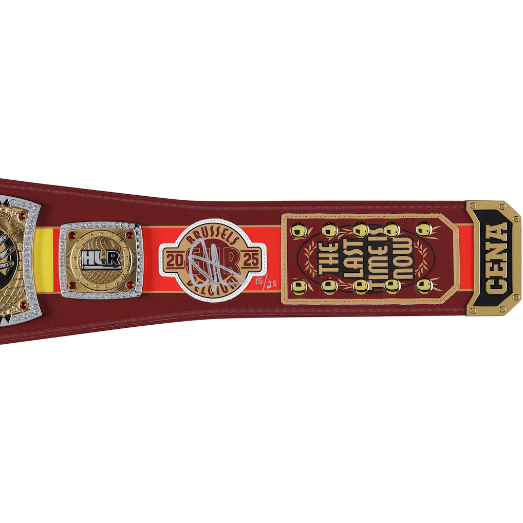 2025 Farewell Tour Brussels Replica Title Belt side plate