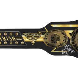 Trish Stratus 25 Years Anniversary Signature Series Replica Title Belt left plate