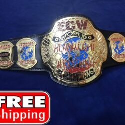ECW WORLD HEAVYWEIGHT 24K GOLD Championship Belt