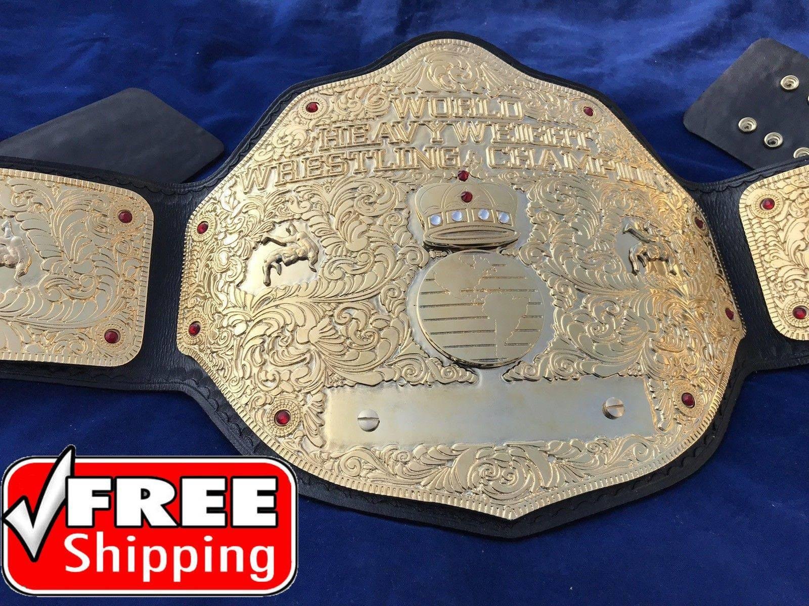 WWE BIG GOLD DUAL PLATED 24K GOLD Championship Belt