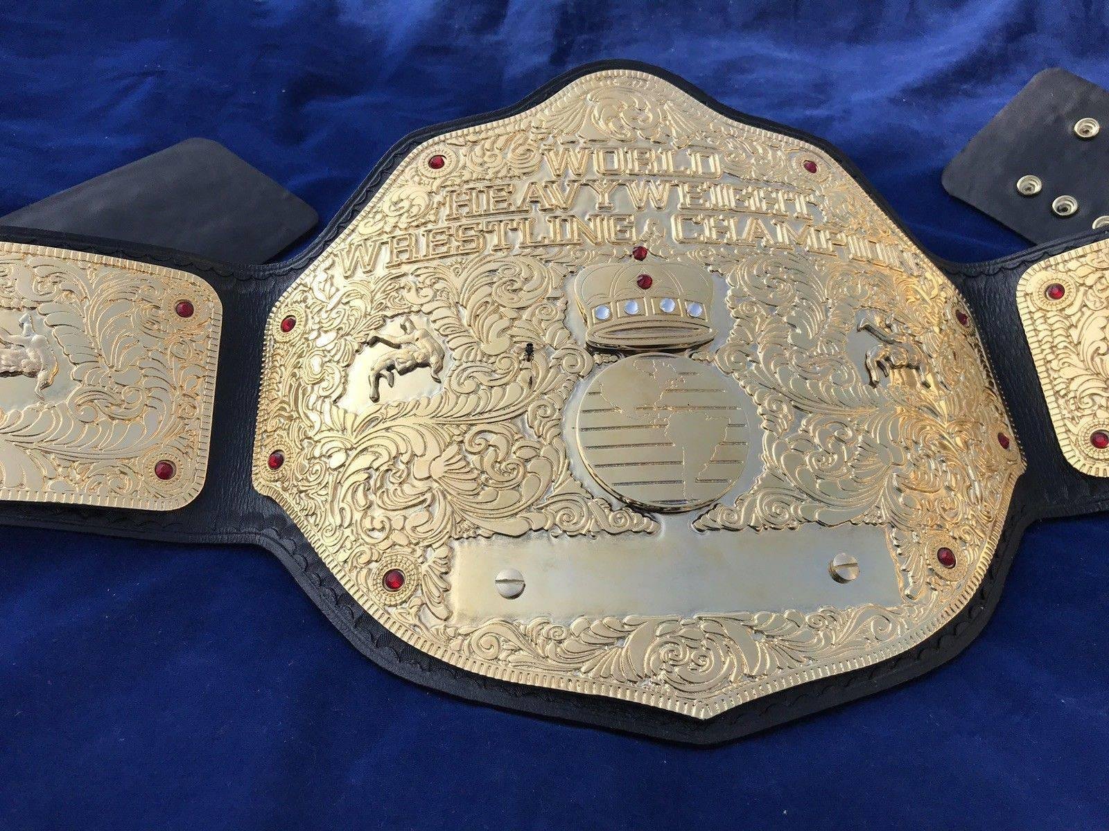 WWE BIG GOLD DUAL PLATED 24K GOLD Championship Belt - Image 3