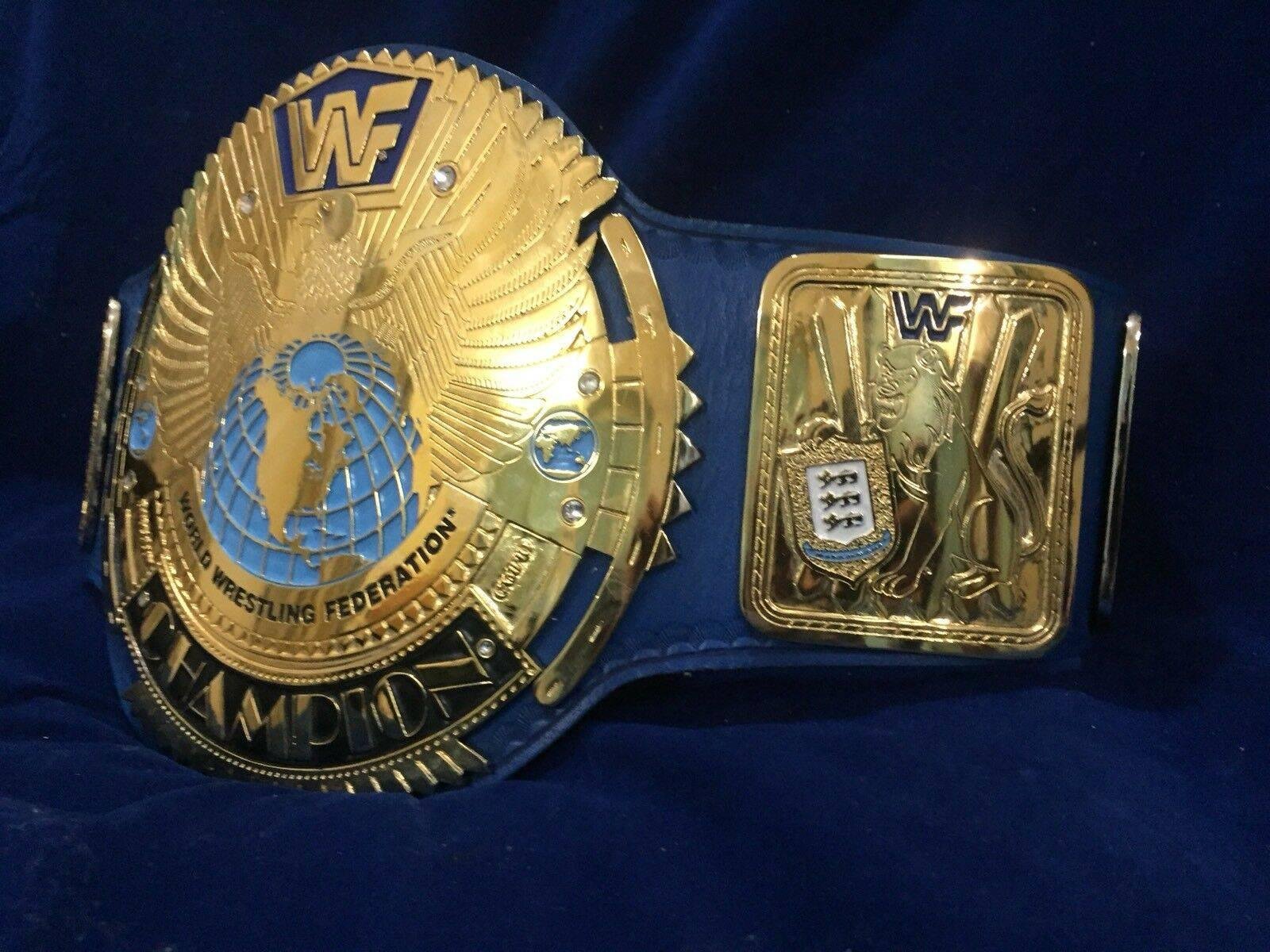 WWF BIG EAGLE ATTITUDE ERA 24K GOLD Championship Title Belt - Image 2