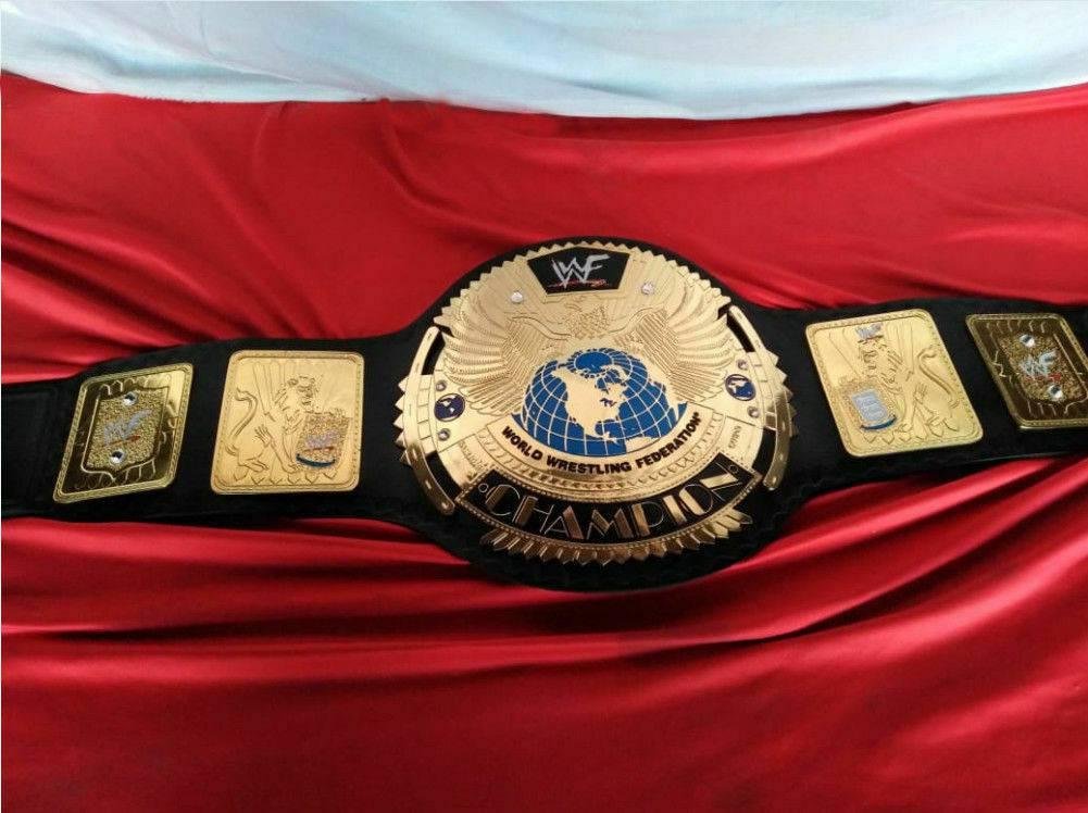WWF BIG EAGLE SCRATCH LOGO Brass Championship Belt - Image 2