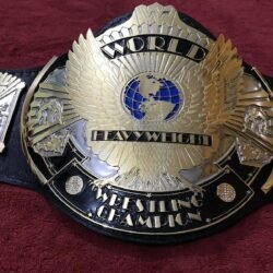 Alternative view of WWF WINGED EAGLE DUAL PLATED 24K GOLD Championship Title Belt