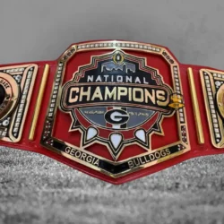 New Georgia Bulldog National Championship Title Belt center plate