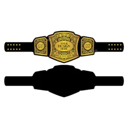 Custom Design Wrestling Championship Belt back side
