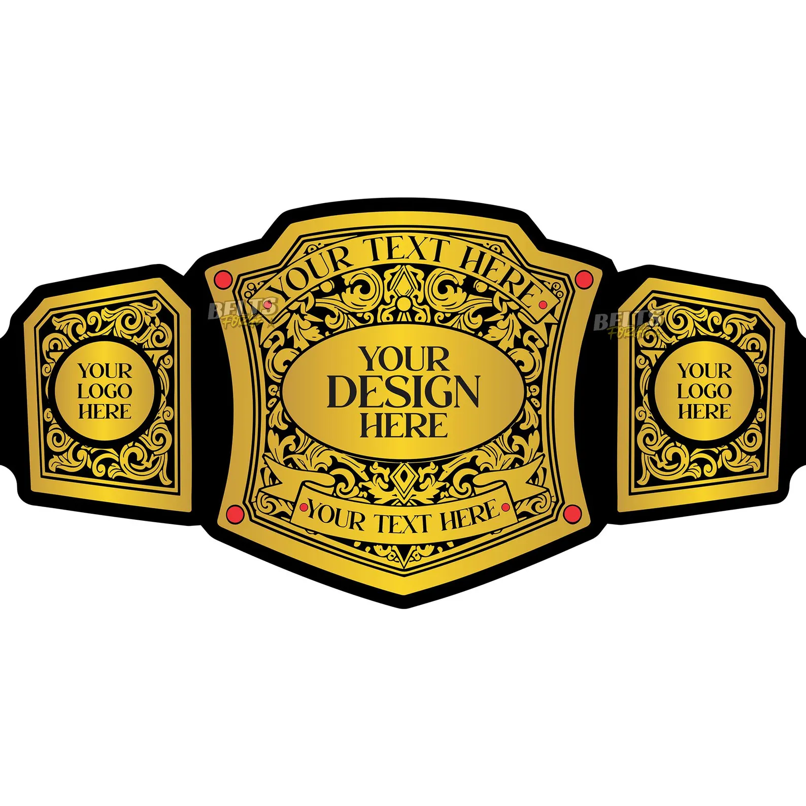 Custom Design Wrestling Championship Belt