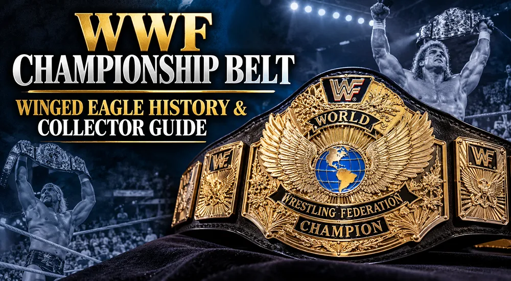 WWF Championship Belt Winged Eagle belt banner